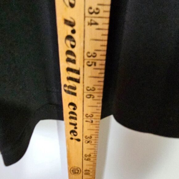 NWT MICHAEL KORS BLACK SCOOP NECK SKATER DRESS SHORT SIZE LARGE - Picture 16 of 16